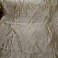 Voile de soie 100 brode a rayures ton beige5