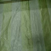 Voile de soie 100 faconne rayures ton anis clair4