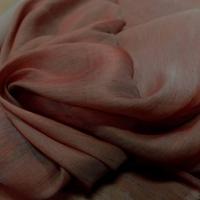 voile de soie 100% façonné taupe rouge vermillon en ligne