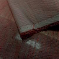 vente de voile de soie 100% façonné taupe rouge vermillon