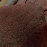 vente voile de soie 100% façonné taupe rouge vermillon