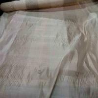 Voile de soie a bandes ton beige8