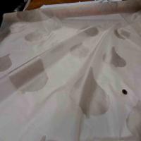 Voile de soie faconne beige clair