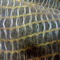 Voile de soie faconne kaki dore5