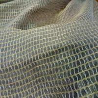 Voile de soie faconne kaki dore6