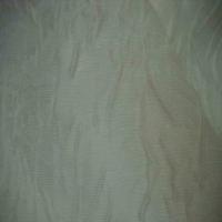 Voile de soie froisse permanent blanc casse