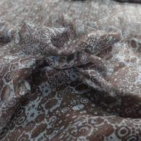 Voile de soie marron et bleu clair3