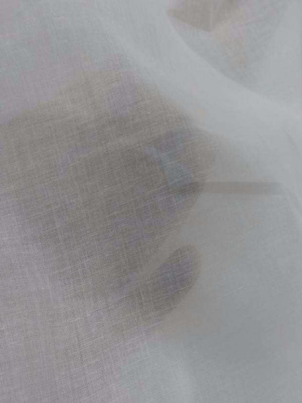 Voile en coton blanc0