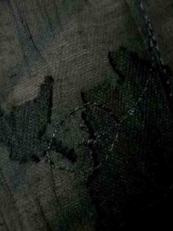 Voile noir devore en polyester8