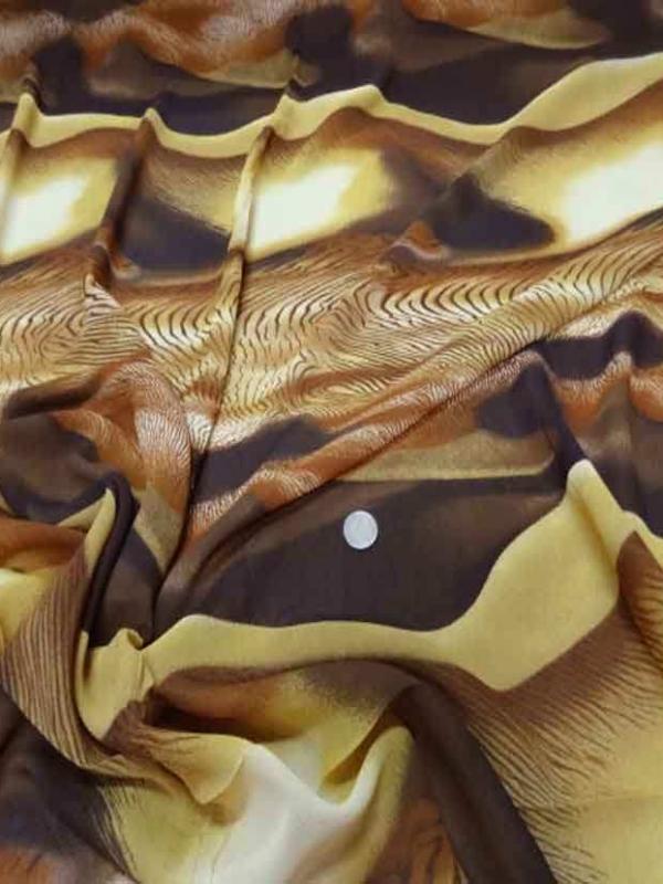 Voile polyester imprime savane