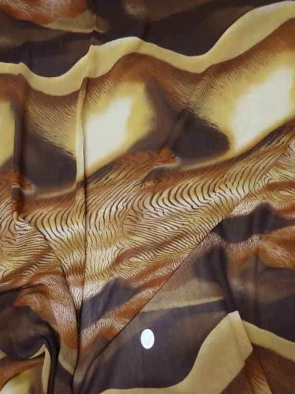 Voile polyester imprime savane