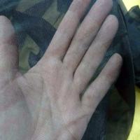 Voile polyester noir transparent7