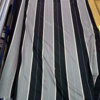 Voile taffetas gris noir legerement transparent en 3 m de largeur9